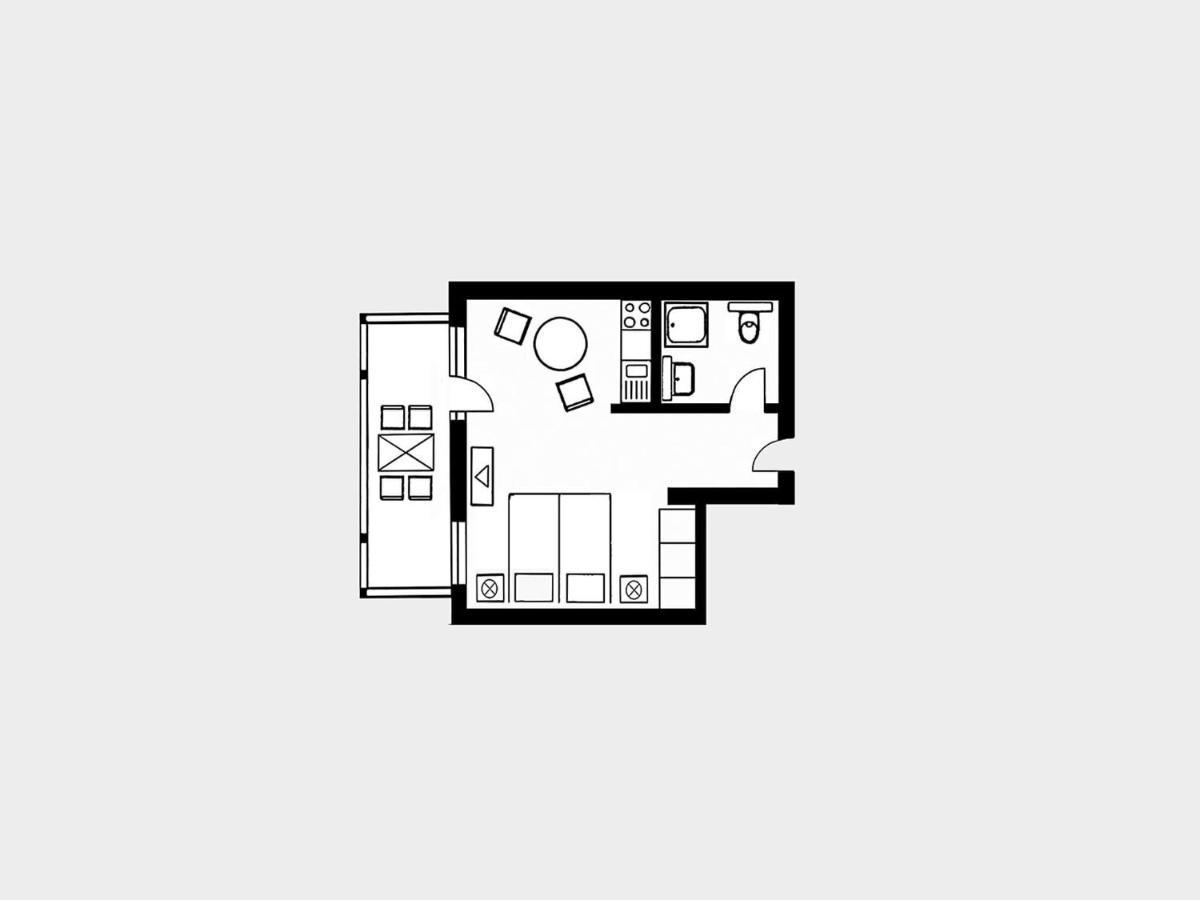 Strandvillen Binz - 1-Raum-Ferienwohnung Mit Balkon Sv-554 Esterno foto
